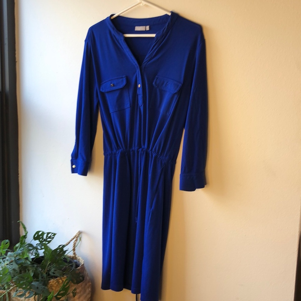 Ellie Kia blue dress